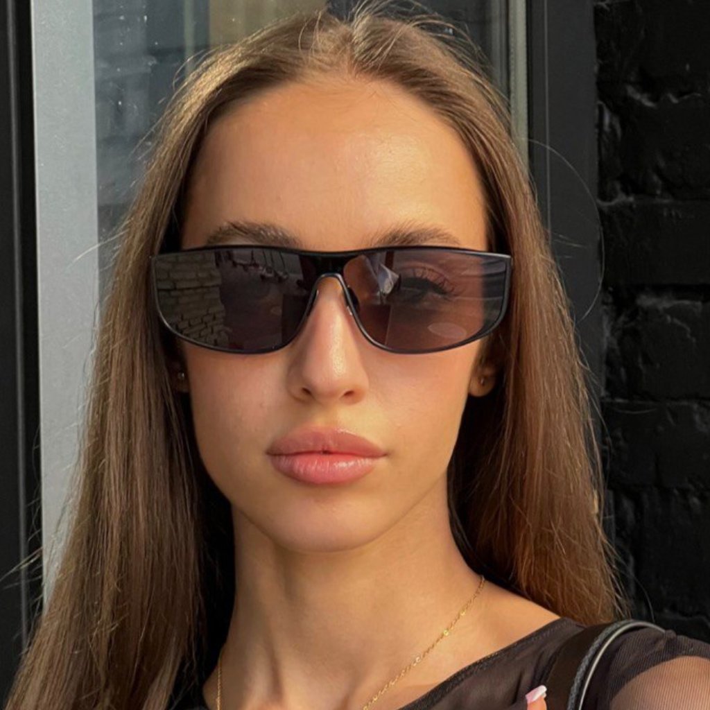 New Saint Laurent Sl605 Luna 002 Sunglasses Women Square Black Eyewear Sl 605